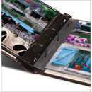 Print File Gallery Leather Presentation S-Series Album with Window (Mocha, 11.75 x 10.5")