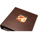 Print File Gallery Leather Presentation S-Series Album with Window (Mocha, 11.75 x 10.5")