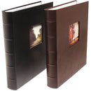 Print File Gallery Leather Presentation S-Series Album with Window (Mocha, 11.75 x 10.5")