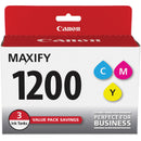 Canon MAXIFY MB2120 Wireless Home Office All-in-One Inkjet Printer with PGI-1200 CMY Ink Cartridge Pack Kit