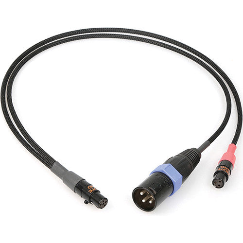 Remote Audio Balanced Breakout Cable TA5F to XLR3M and TA3F for Sound Devices 633 (18")