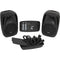 Gemini ES-210MXBLU-ST Portable PA System Pack with 10" Passive Speakers, Powered Mixer, and Stands