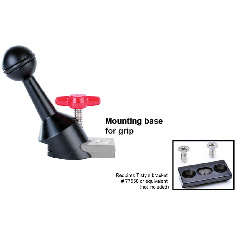 Aquatica 4" DELTA 3 Lower Section with T-Base and 1" Ball Mount