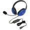 Califone 2800BL-USB Headset (USB, Blue)