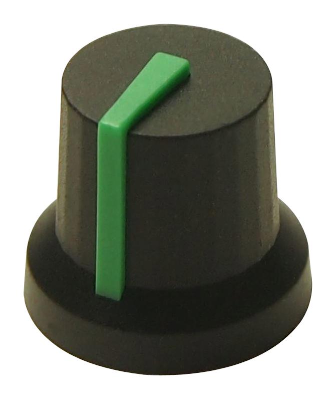 MULTICOMP PRO MP-CL170847CR Knob, D Shaft, 6 mm, Round with Indicator Line, 16.2 mm, MP Knobs Series