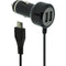 Case Logic Car Charger (2 x USB Ports, Integrated micro-USB Cable, Black)