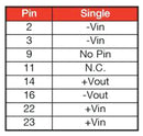 XP POWER JTC0624S12 Isolated Through Hole DC/DC Converter, 4:1 Input, ITE, DIP, 4:1, 6 W, 1 Output, 12 V