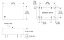 XP POWER JTC0624S12 Isolated Through Hole DC/DC Converter, 4:1 Input, ITE, DIP, 4:1, 6 W, 1 Output, 12 V