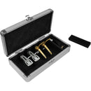 Odyssey Krom Pro2 Cartridge Case - For Four Turntable Cartridges (Silver Diamond)