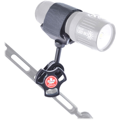 Aquatica Delta 3 Light Saddle Adapter with Ball Mount and Side Clamp for Lighting Arm