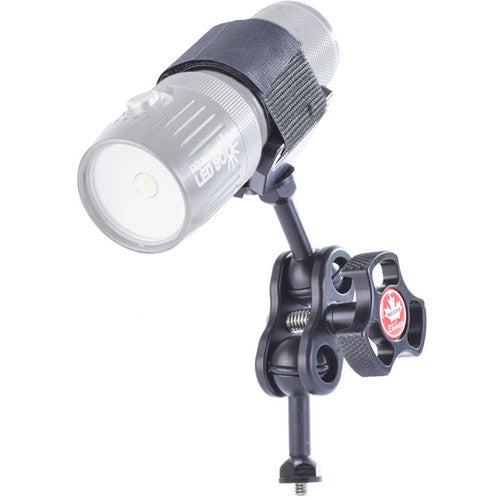 Aquatica Delta 3 Light Saddle Adapter with Ball Mount and Double-Ball Clamp for Lighting Arm
