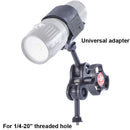 Aquatica Delta 3 Light Saddle Adapter with Ball Mount and Double-Ball Clamp for Lighting Arm