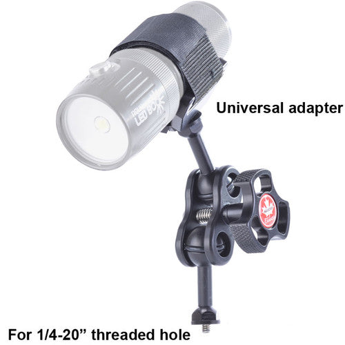 Aquatica Delta 3 Light Saddle Adapter with Ball Mount and Double-Ball Clamp for Lighting Arm