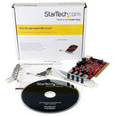 StarTech Four-Port SuperSpeed USB 3.0 PCI Card with SATA/SP4 Power