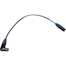 Cable Techniques CT-PXR-24K Lectrosonics UCR Receiver Bag Cable - XLR-3F RA to XLR-3M (24", Black XLR Ring)