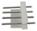 MOLEX 10-08-5041 Pin Header, Wire-to-Board, 5.08 mm, 1 Rows, 4 Contacts, Through Hole Straight, KK 508 2599 Series