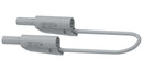 MULTICOMP PRO MP771102 Banana Test Lead, 4mm Banana Plug, Stackable, 4mm Stackable Banana Plug, 2.32 ", 59 mm, Grey