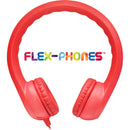 HamiltonBuhl Flex-Phones Foam Headphones for Children (Red)
