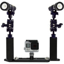 Bigblue Extendable Mounting Tray with Dual Grips for GoPro Camera