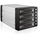 iStarUSA Three 5.25" to Four 3.5/2.5" SAS SATA 6Gbps HDD SSD Hot-Swap Rack with Key Lock