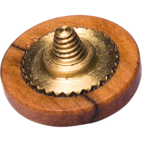 Artisan Obscura Soft Shutter Release Button (Large Concave, Threaded, Wild Olive Wood)