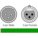 CHAUVET DJ 3-Pin DMX Cable (Black, 10')