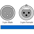 CHAUVET DJ 3-Pin DMX Cable (Black, 25')
