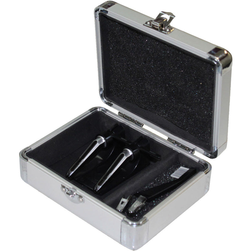Odyssey Krom Pro2 Cartridge Case - For Two Turntable Cartridges (Silver)