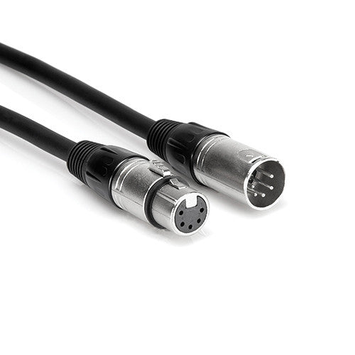 Hosa Technology DMX512 XLR 5-Pin Male to Female Cable (25')