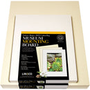 Lineco Basics 4-Ply Standard Fame Size Buffered 100% Rag Gallery Mat Board (25 Sheets, 8 x 10", Aged White)