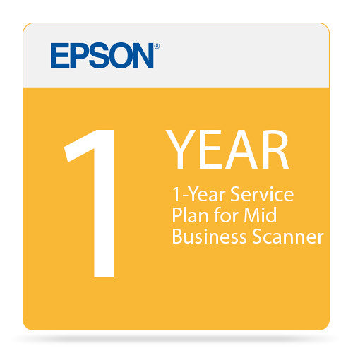 Epson 1-Year Service Plan for Midrange Business Scanners