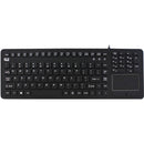 Adesso SlimTouch 270 Antimicrobial Waterproof Touchpad Keyboard (Black)