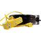 Stage Ninja 14-AWG 3-Outlet Retractable Power Reel with Circuit Breaker (Yellow Cord, Black Steel Housing, 30')