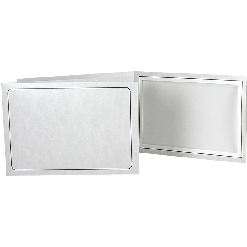 Collector's Gallery Printed Marble Tru-View Event Folders (Horizontal 10 x 8" Print, 25-Pack)