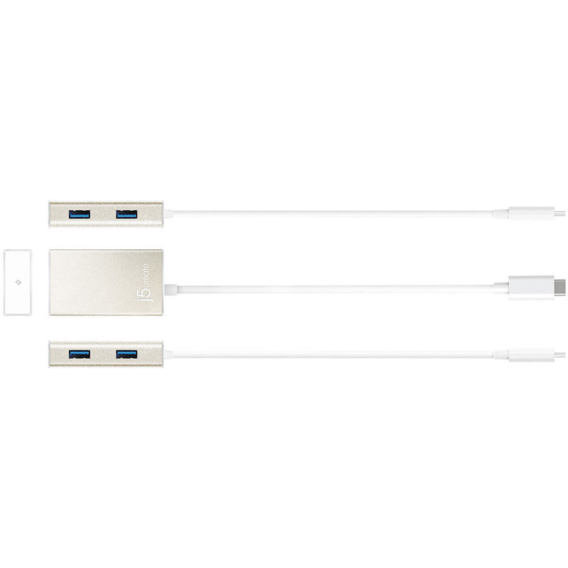 j5create 4-Port USB 3.1 Gen 1 Type-A Hub with USB Type-C Connector