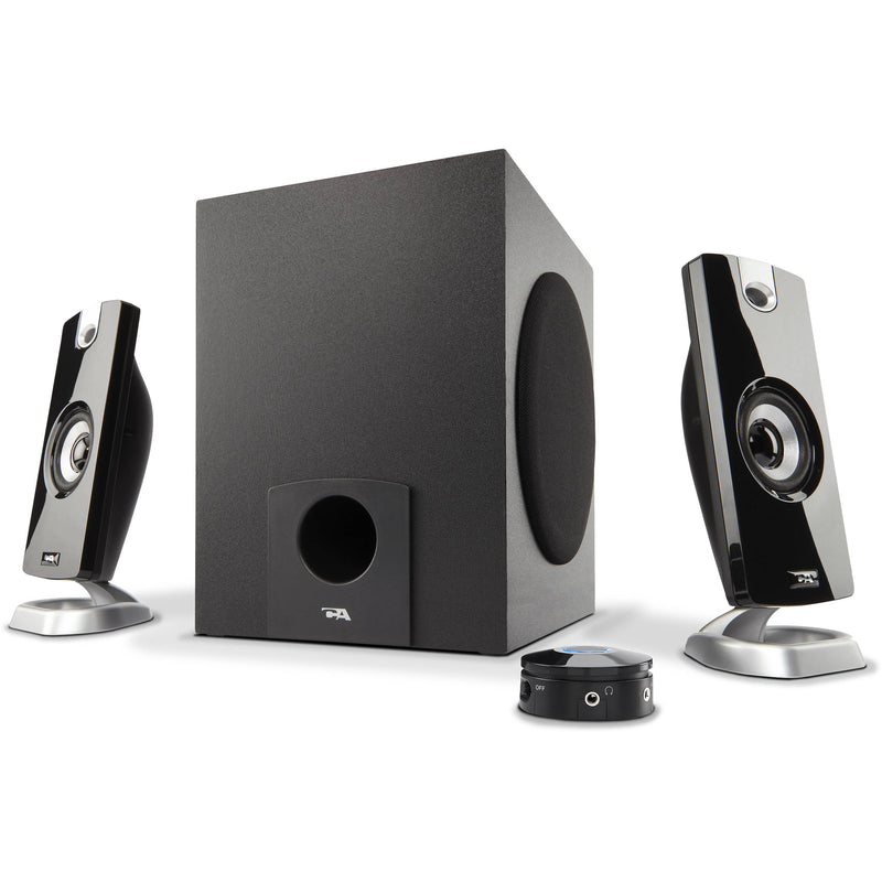 Cyber Acoustics CA-3090 3-Piece Flat Panel Design Subwoofer & Satellite Speaker System