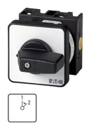 EATON MOELLER T0-1-8295/E Rotary Switch, Changeover, 2 Position, 1 Pole, 45 &deg;, 20 A, 690 V, T0 Series