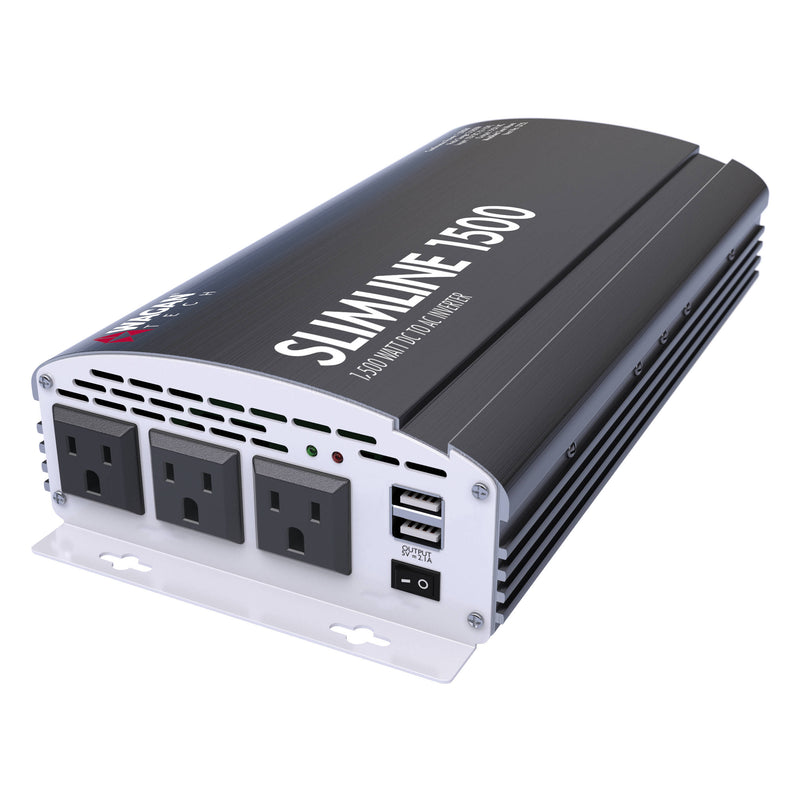 WAGAN SlimLine 1500W 12 VDC to 115 VAC Power Inverter