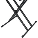 Gator Frameworks Deluxe 2-Tier X-Style Keyboard Stand (Black)