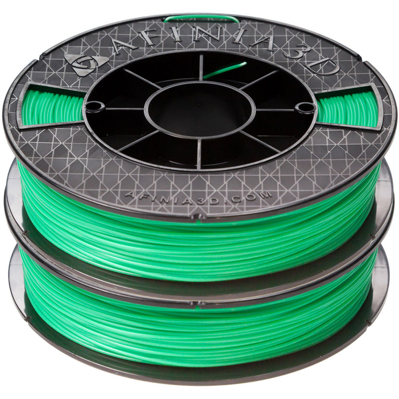 Afinia 1.75mm ABS Premium Filament 2-Pack for H-Series 3D Printers (2 x 500g, Green)