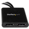 StarTech Mini DisplayPort Male to Dual DisplayPort Female MST Hub (USB Powered)