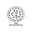 ITT CANNON KPT01F16-26PF187 Circular Connector, KPT Series, MIL-DTL-26482 Series I, Cable Mount Receptacle, 26 Contacts