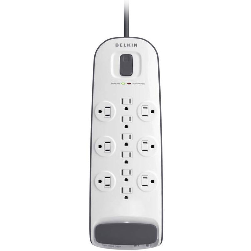 Belkin 12-Outlet Surge Protector with Dual RJ11 Ports (8', White)