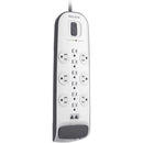 Belkin 12-Outlet Surge Protector with Dual RJ11 Ports (8', White)