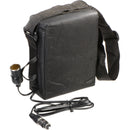 Bescor BES-018XLRA Shoulder Pack Lead-Acid Battery - 12 VDC, 18 amp hours - Cigarette and 4-Pin XLR Connectors, with Automatic Charger