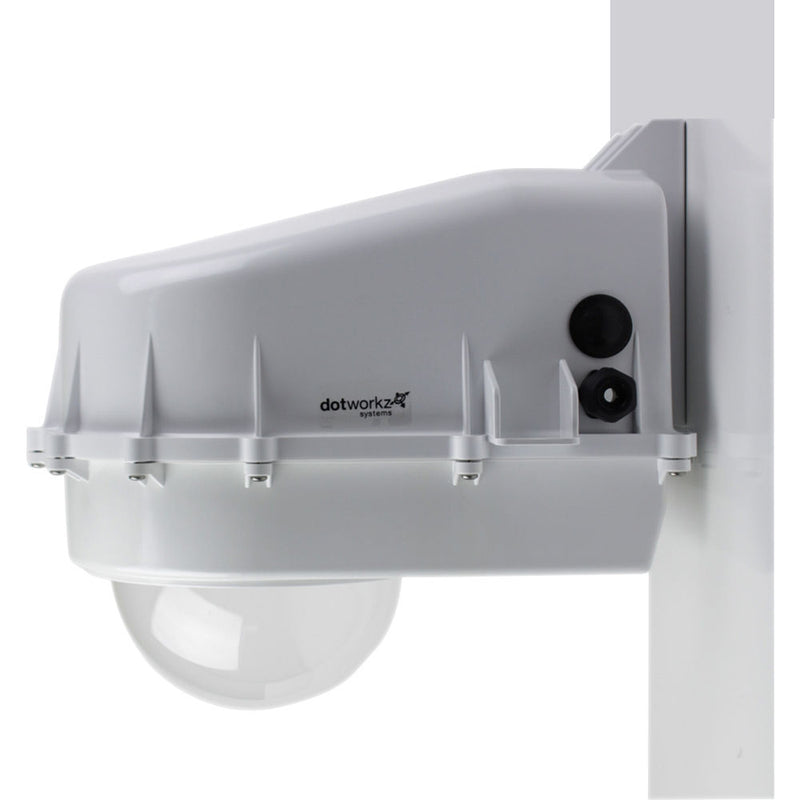 Dotworkz D2 Base Model Enclosure (Clear Lens) with Axis Communications V5938 4K UHD PTZ Network Camera