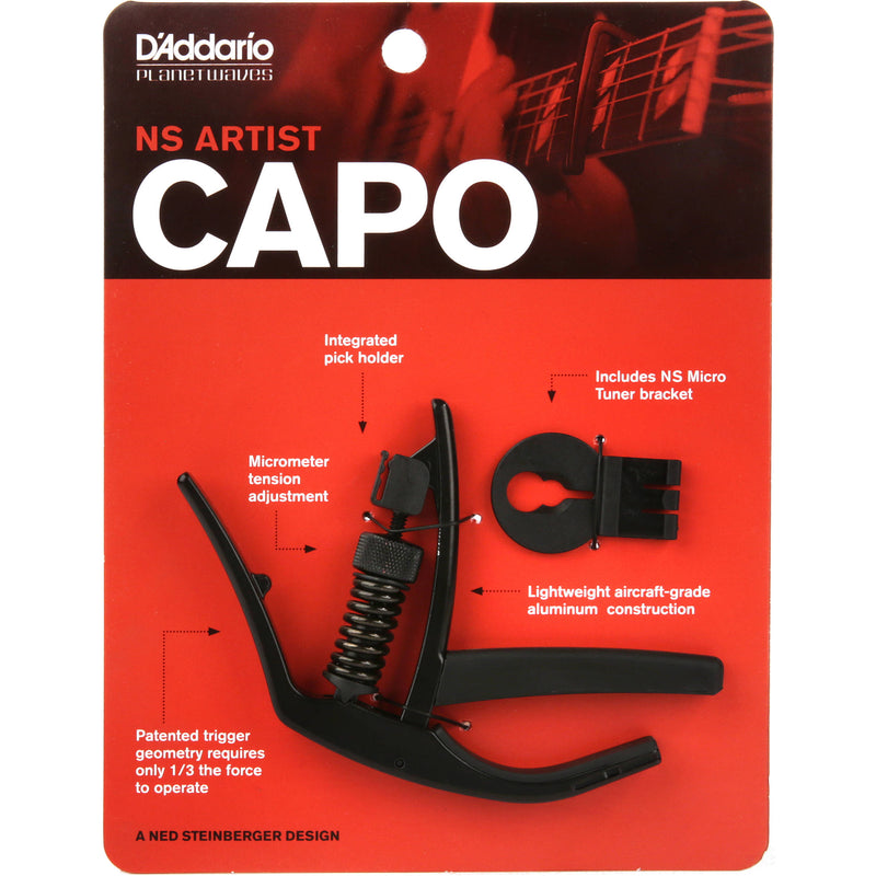 D'Addario NS Artist Capo (Black)