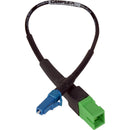 Camplex APC SC Female to UPC LC Male Singlemode Fiber Tactical Adapter Cable (6")