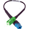 Camplex UPC LC Female to APC SC Male Singlemode Fiber Optic Tactical Adapter Cable (6")