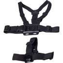 MaxxMove Chest Body Strap & Head Strap for GoPro